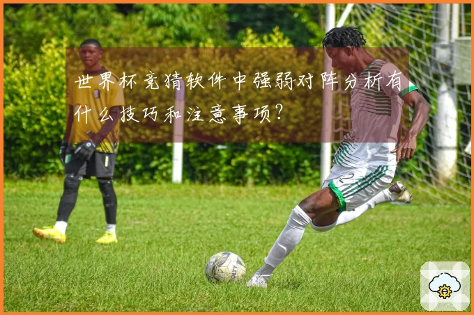 世界杯竞猜软件中强弱对阵分析有什么技巧和注意事项？