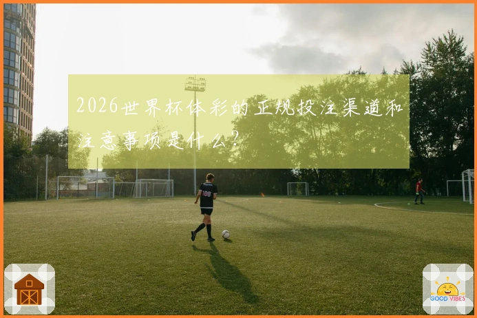 2026世界杯体彩的正规投注渠道和注意事项是什么？